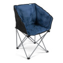 FAUTEUIL PLIANT NOIR ET BLEU KAMPA TUB