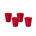 SET DE 4 VERRES A EAU 0,35L ROYAL ROUGE