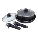 SET DE 3 CASSEROLES ET 1 POELE EMPILABLES