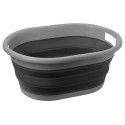 BASSINE A LINGE PLIABLE LOTUS FOLD-AWAY GRIS NOIR 36 L BRUNNER