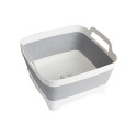 BASSINE PLIABLE CARRE TANQ FOLD-AWAY GRIS BLANC 9 L BRUNNER